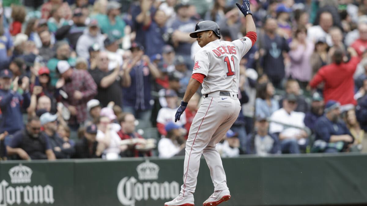 Kutter Crawford, Boston Red Sox pitchers toss 1-hitter vs. Mariners; Rafael  Devers delivers go-ahead homer in eighth 