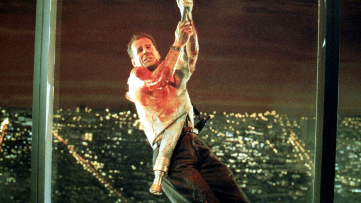Bruce Willis in the 1988 movie "Die Hard."