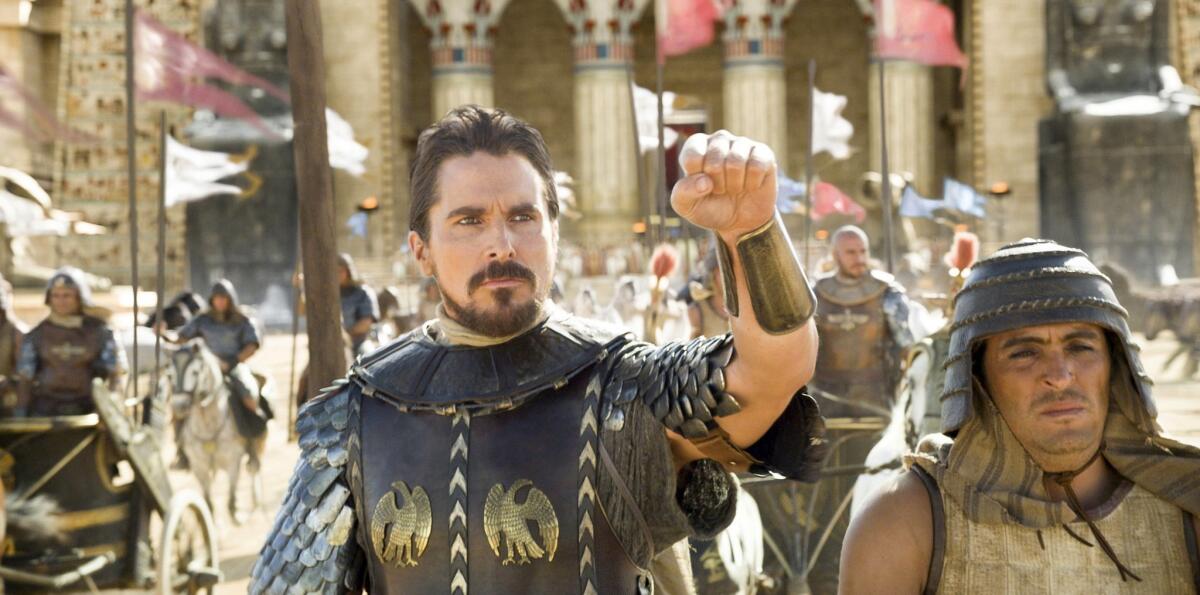 Christian Bale in a scene from "Exodus: Gods and Kings."