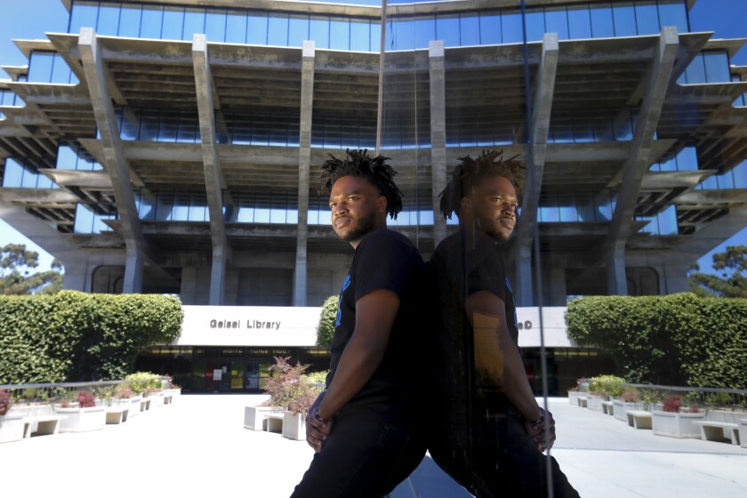 Kendall Green, who majors in sociology, wonders why UCSD doesn't have more black students.
