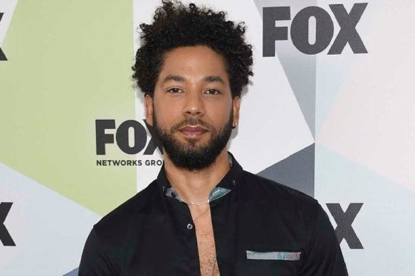 FILE - In this May 14, 2018 file photo, Jussie Smollett, a cast member in the TV series "Empire," attends the Fox Networks Group 2018 programming presentation afterparty in New York. Chicago police have opened a hate crime investigation after a man the department identified as a 36-year-old cast member of the television show “Empire” alleged he was physically attacked by men who shouted racial and homophobic slurs. Police wouldn’t release the actor’s name, but a statement from the Fox studio and network on which “Empire” airs identified him Tuesday, Jan. 29, 2019, as Jussie Smollett.(Photo by Evan Agostini/Invision/AP, File)