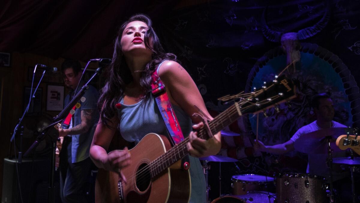 Jade Jackson performs at Pappy & Harriet's on April 5, 2019, in Pioneertown, Calif.