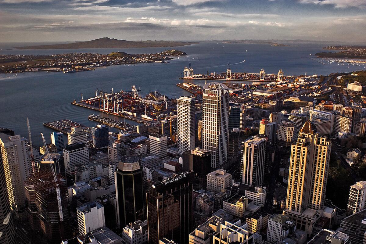 A view of downtown Auckland.