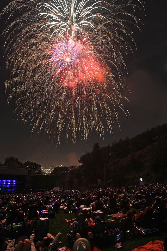 Photo Gallery Fireworks at the Starlight Bowl in Burbank