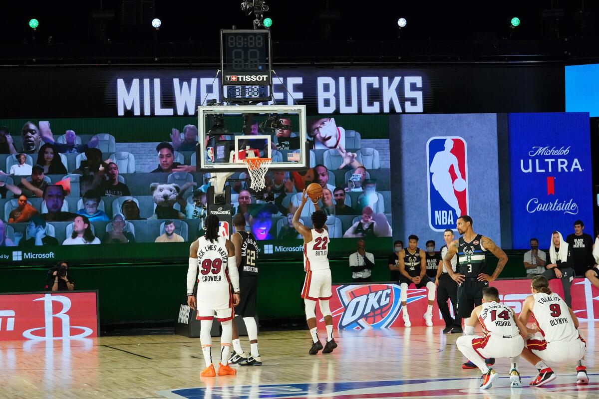 How the digital fan experience in NBA bubble works — usually - Los