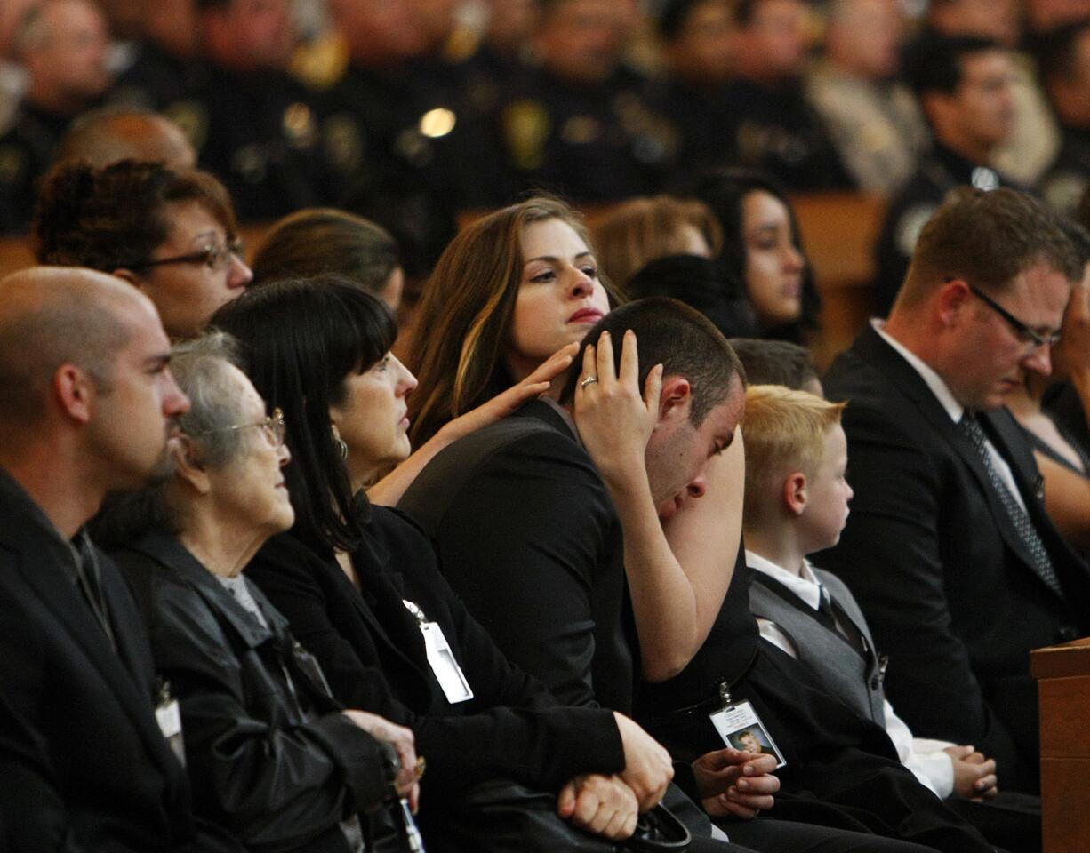 Funeral service for LAPD Officer Christopher Cortijo