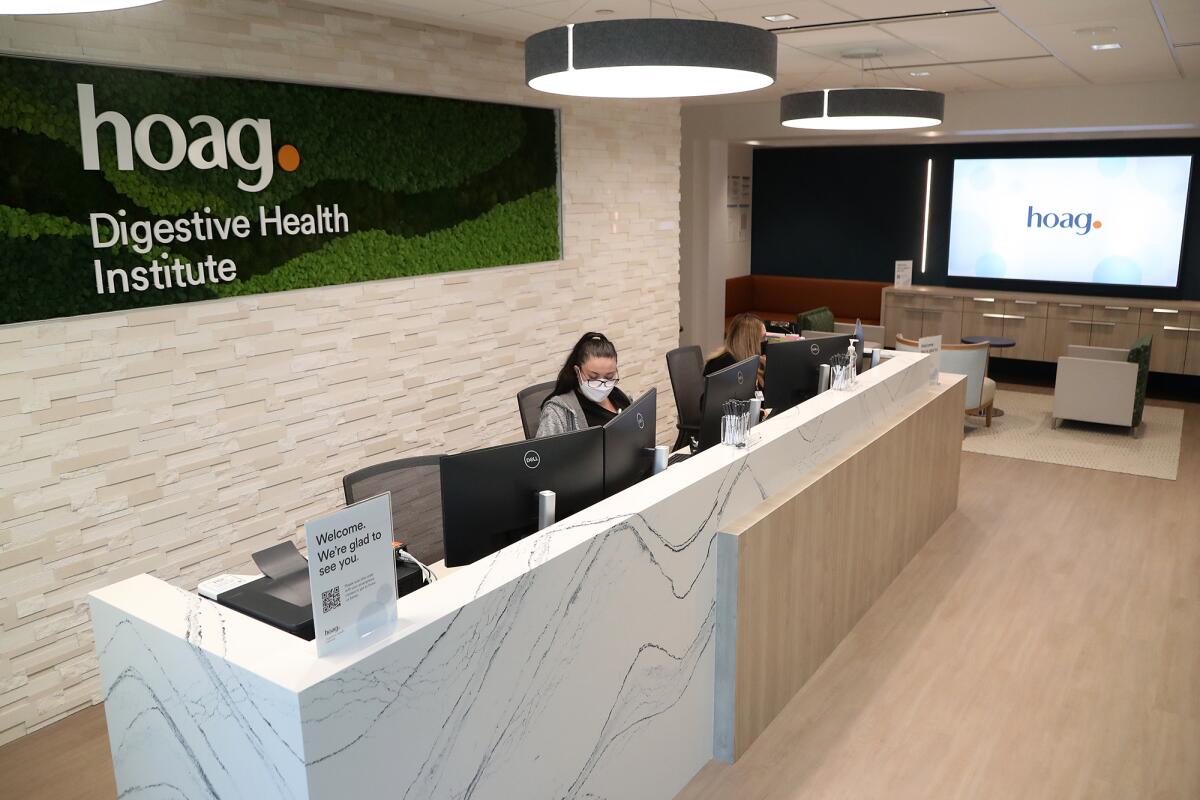 The new Digestive Health Clinic at Hoag in Newport Beach is now open.