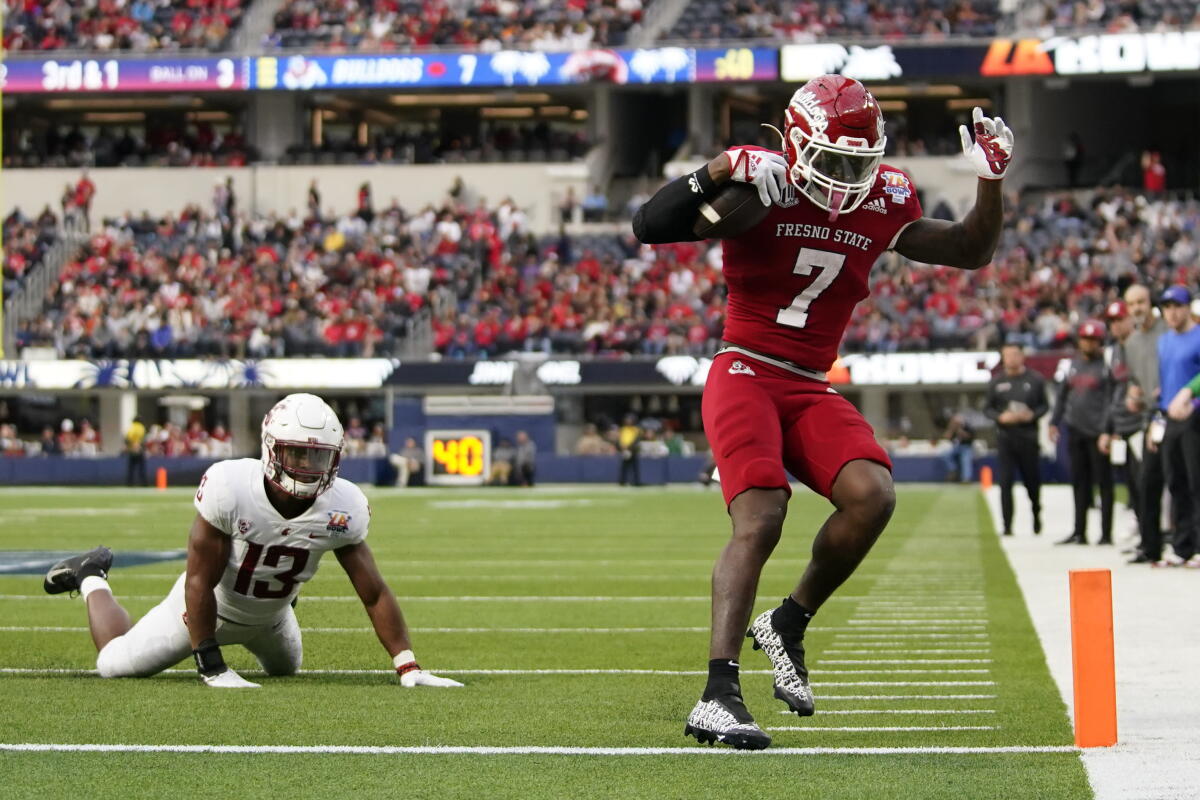 Ramon Mims Fresno State, fun vibes win the day at Jimmy Kimmel L.A. Bowl - Los ...
