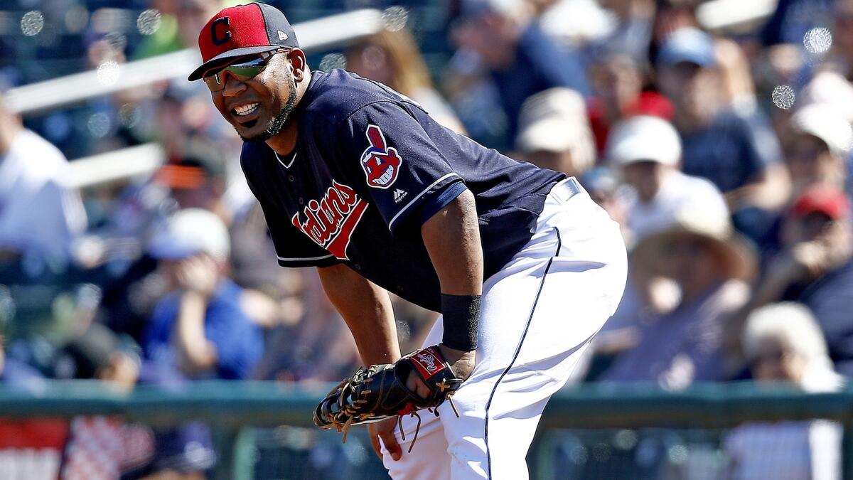 The AL champion Cleveland Indians added slugger Edwin Encarnacion to their formidable lineup.