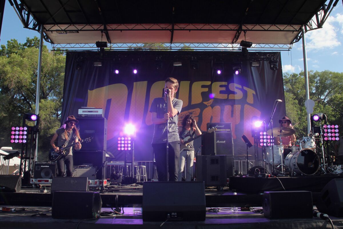 Ryan Beatty performs at DigiFest NYC at Citi Field on June 7, 2014.