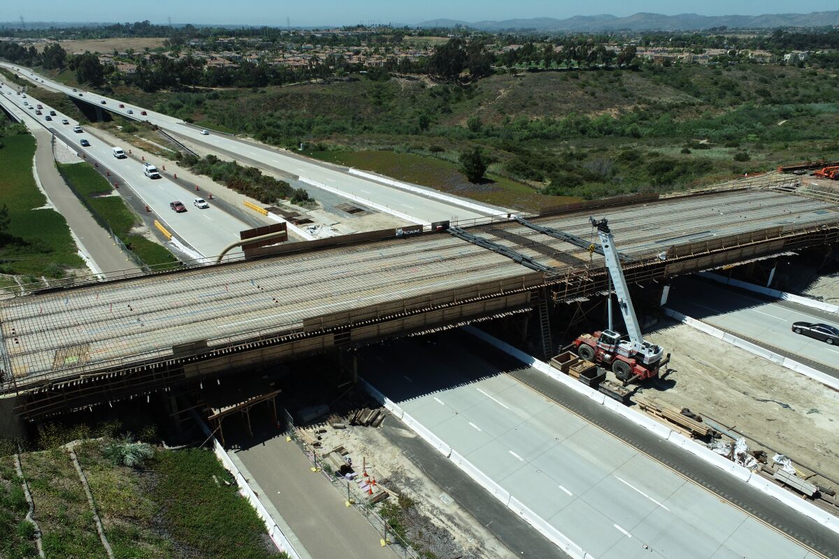The Torrey Meadows Bridge project is ahead of schedule.
