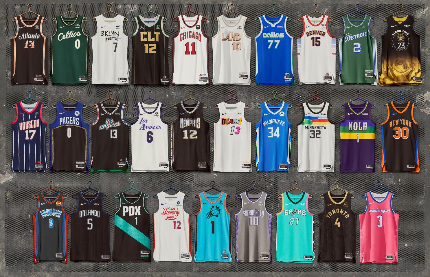 Ranking the new NBA City Edition jerseys: Are Lakers worst? - Los Angeles  Times
