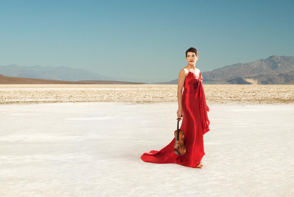 Violinist Anne Akiko Meyers performs with the San Diego Symphony Jan. 6.