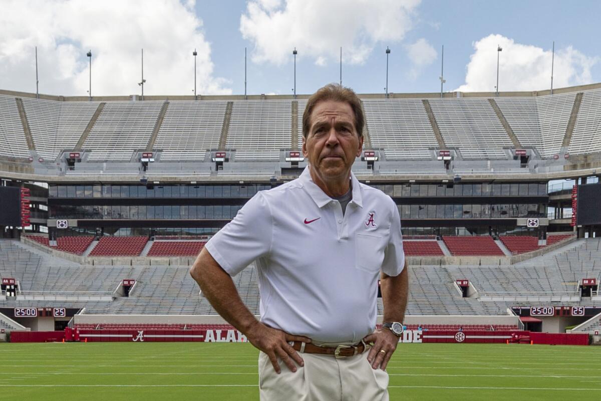 Alabama head coach Nick Saban.