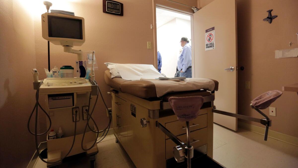 A procedure room at Whole Woman's Health of San Antonio.