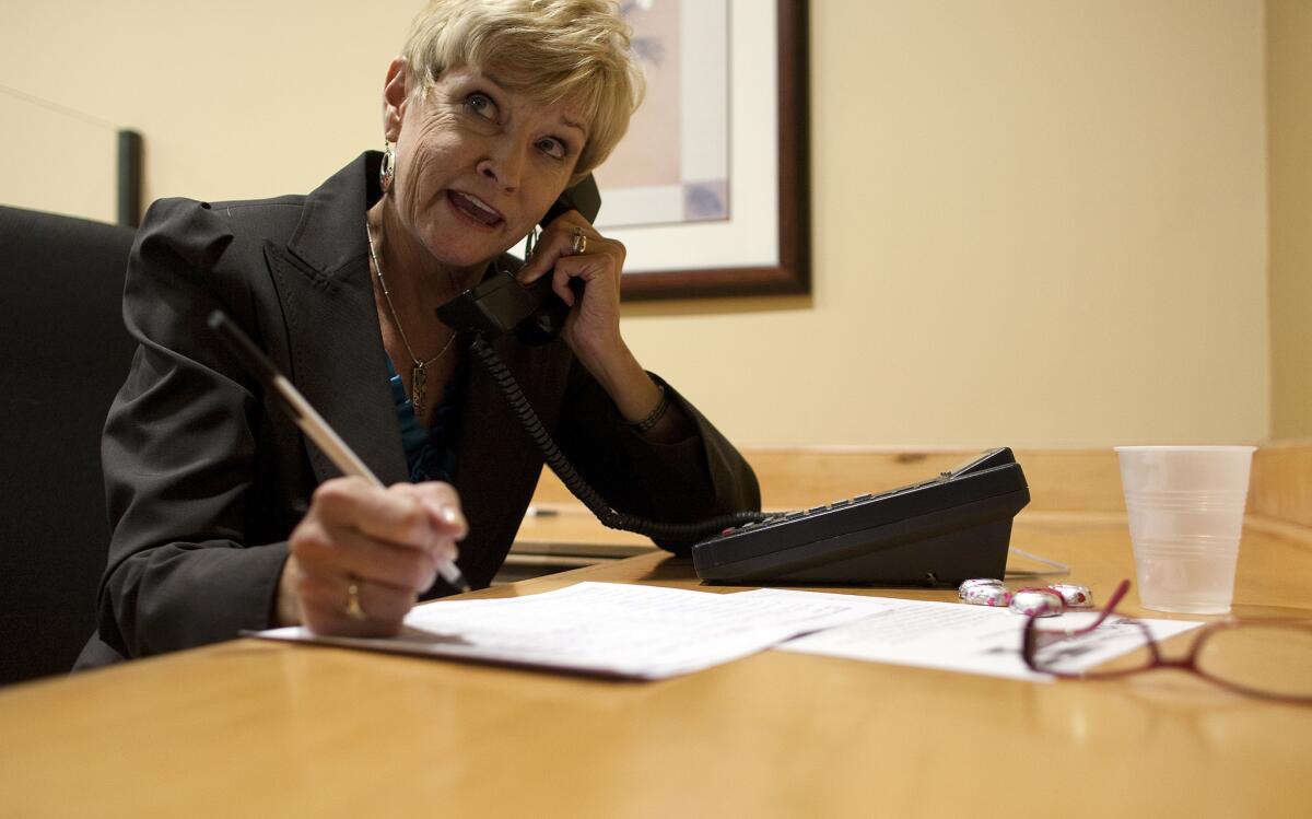 Sharon Runner, seen here in 2011, is the only candidate in California's 21st Senate District race.