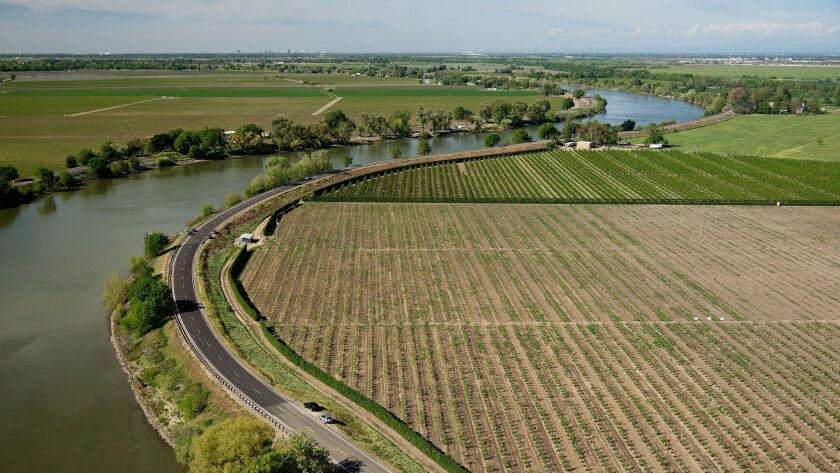The delta water tunnel would begin in Courtland, Calif., at the north end of the Sacramento-San Joaquin River Delta.