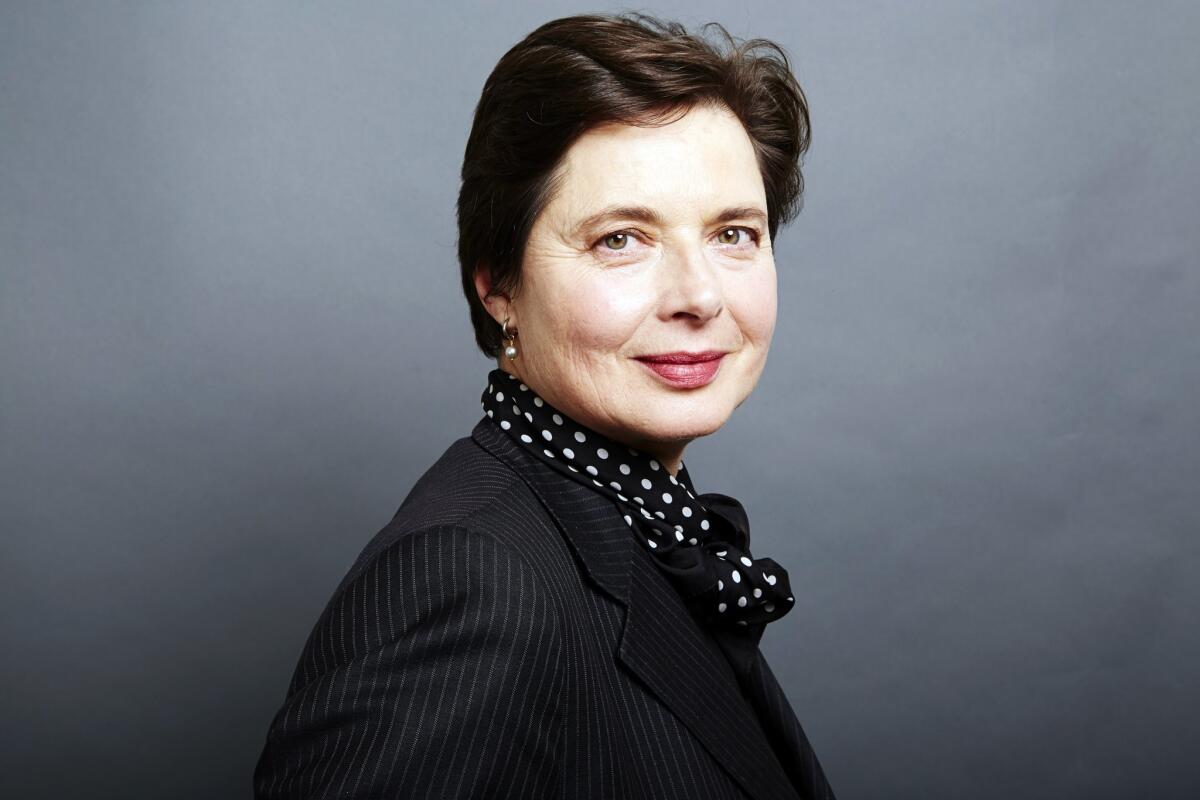 In this Dec. 5, 2013 file photo, Italian actress Isabella Rossellini poses for a portrait in New York.