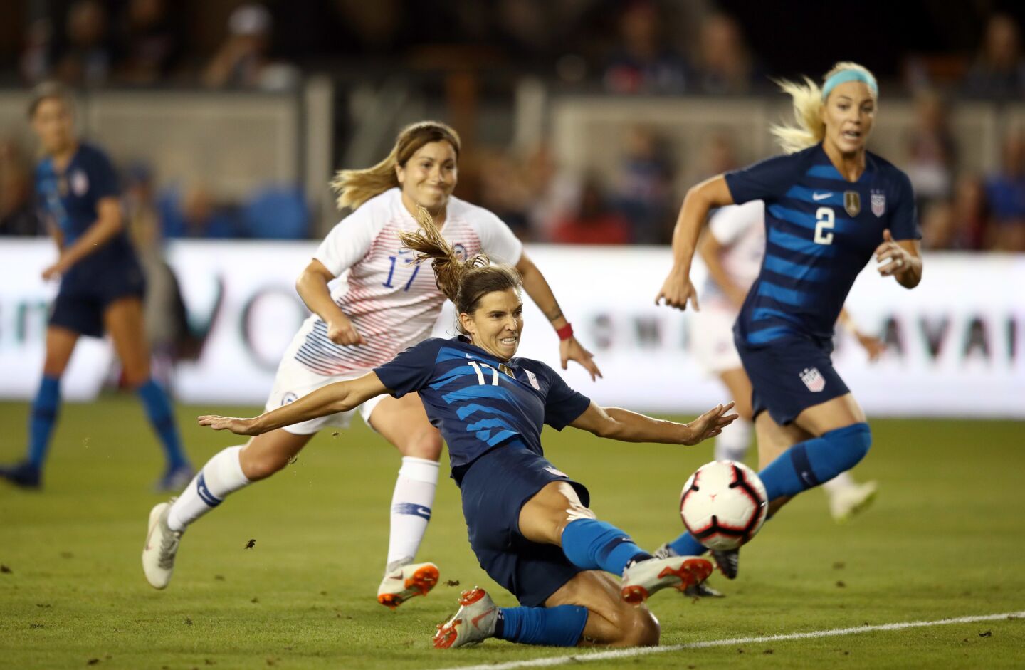 SAN JOSE, CA - SEPTEMBER 04: Tobin Heath of the United States scores a goal against Chile during their match at Avaya Stadium on September 4, 2018 in San Jose, California. (Photo by Ezra Shaw/Getty Images) ** OUTS - ELSENT, FPG, CM - OUTS * NM, PH, VA if sourced by CT, LA or MoD **