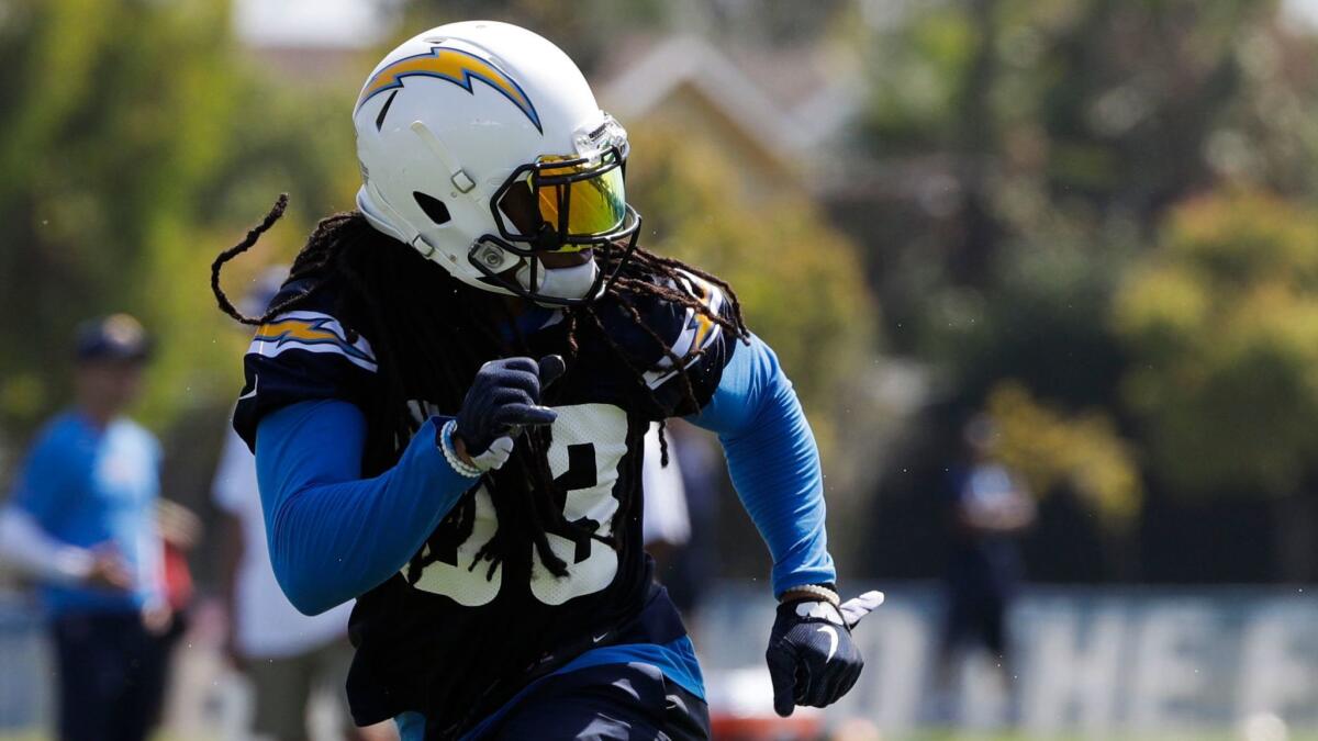 Chargers safety Tre Boston credits divine intervention for ending up in Los Angeles, where he is competing for a starting job after a stint in Carolina.