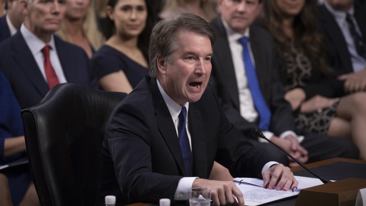 Brett Kavanaugh began answering senators' questions on Wednesday, the second day of his Judiciary Committee hearing.