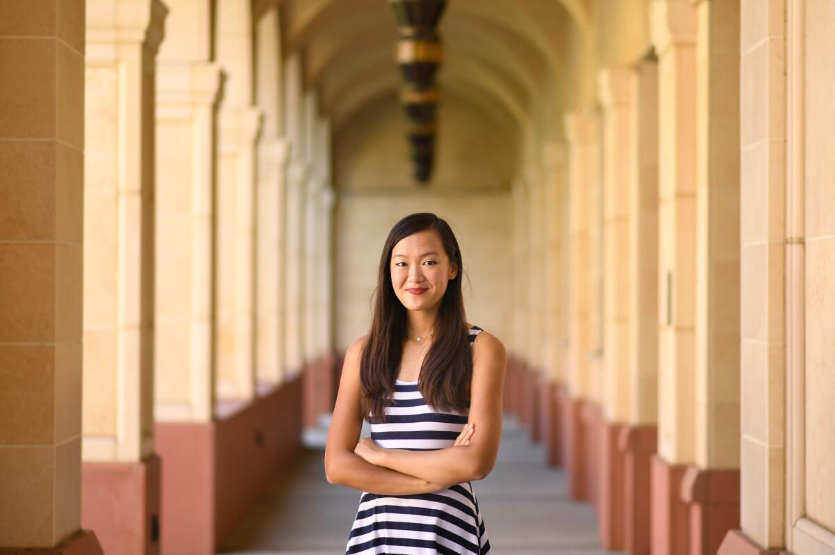 USC student Katherine Ho performed her version of Coldplay's song "Yellow" in Cantonese for the climatic scene in the movie "Crazy Rich Asians."