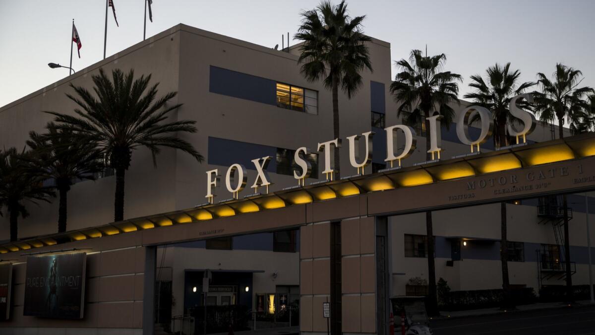 20th Century Fox Studios in Los Angeles last year.