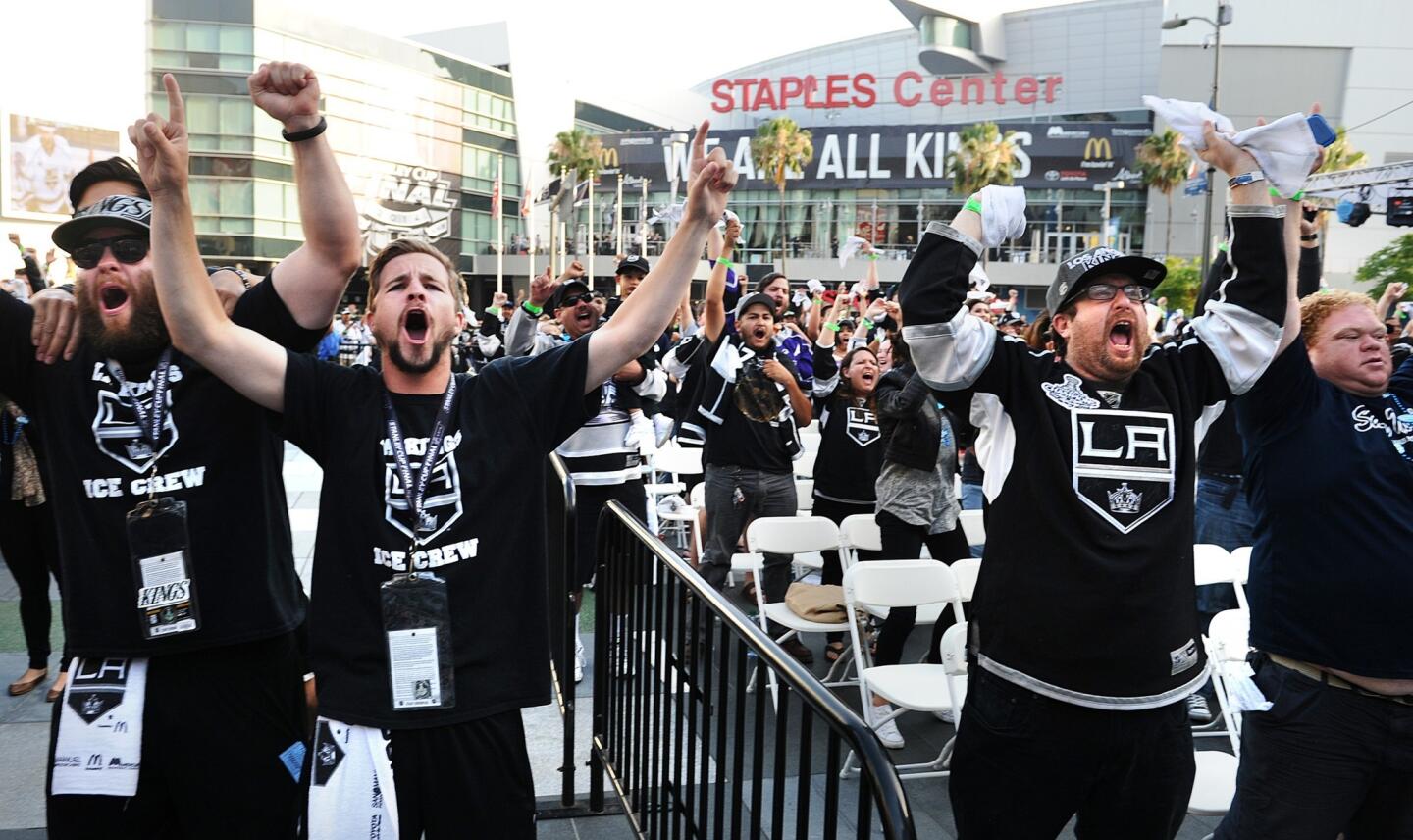 Fans celebrate