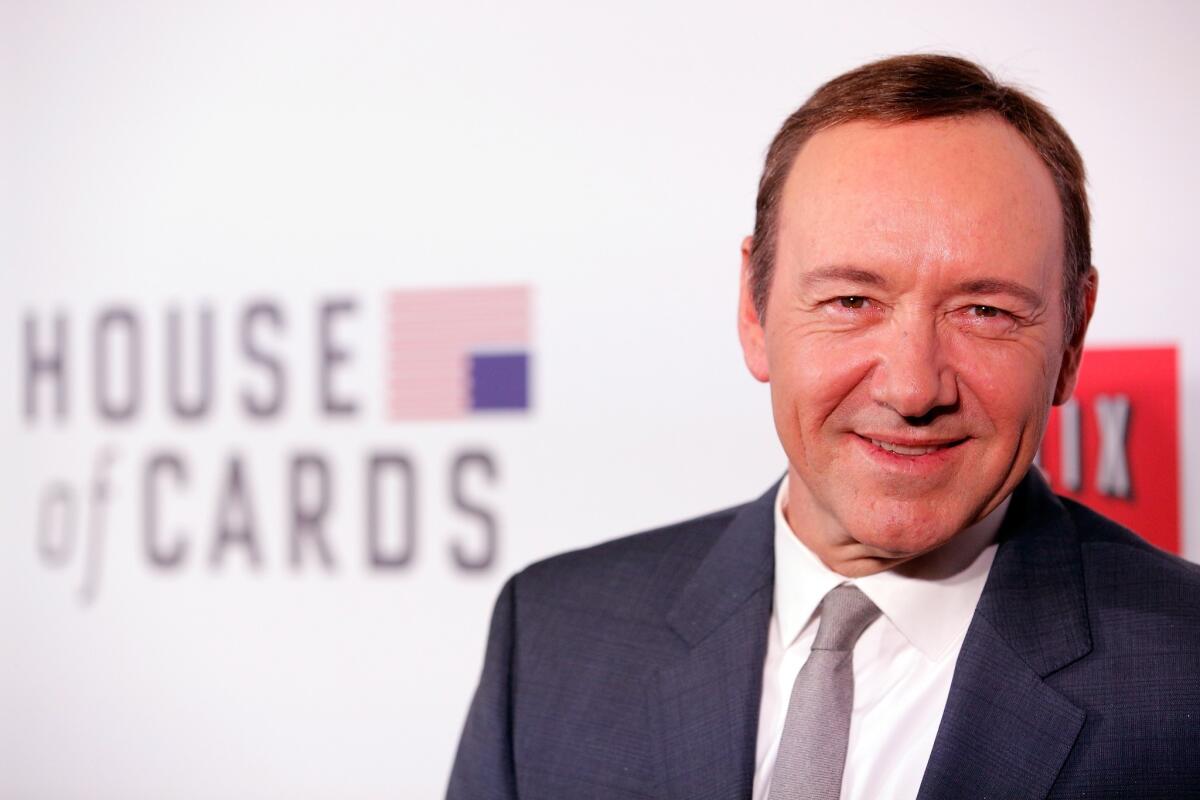 Netflix's "House Of Cards," "Arrested Development" and "Hemlock Grove" combined to receive 14 Emmy nominations. Above: Actor Kevin Spacey is a nominee for best actor for his role as Francis 'Frank' Underwood in "House Of Cards."