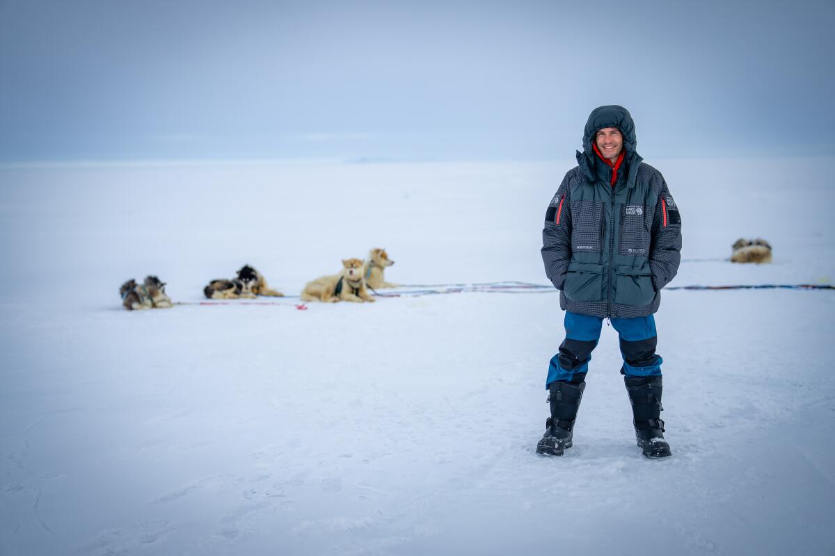 Traveling with sled dogs in the Arctic for a PBS segment on domestication of wolves, was Nathan Dappen's favorite adventure.
