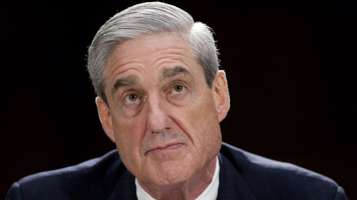 Robert Mueller, then FBI director, testifies at a 2013 hearing. (Saul Loeb / AFP/Getty Images)