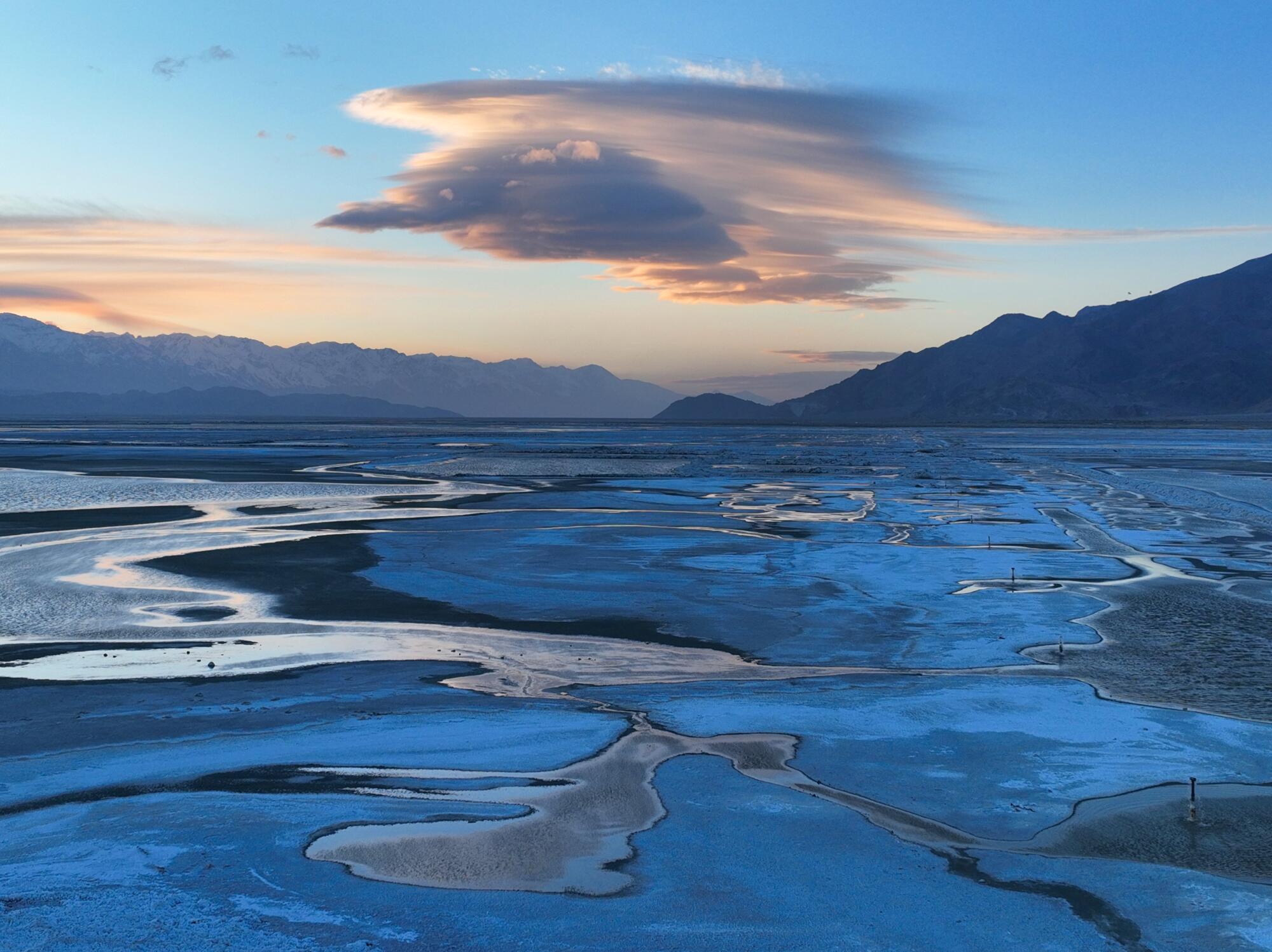 A view of Owens Lake in 2023.