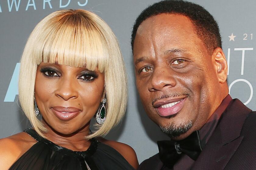 Mary J. Blige and Kendu Isaacs at the 21st Annual Critics Choice Awards in January 2016.
