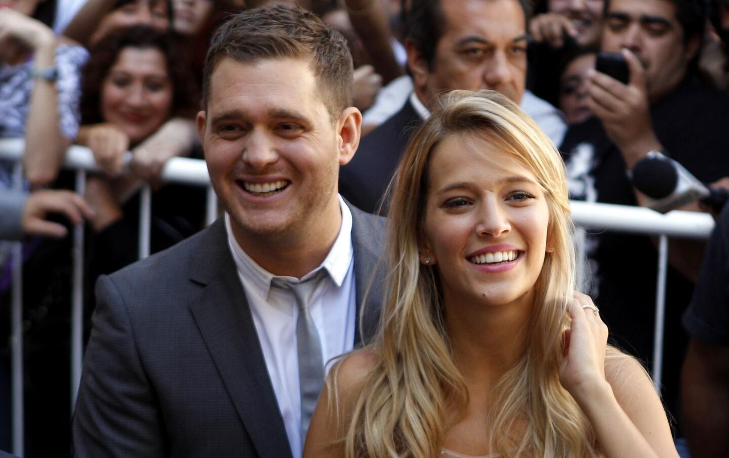 Michael Buble expecting baby boy, won't name him after pope