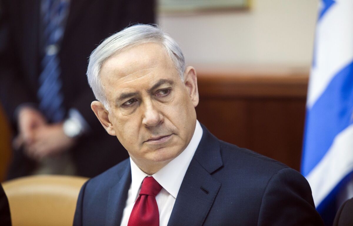 Israeli Prime Minister Benjamin Netanyahu in his Jerusalem office Nov. 9, 2014.