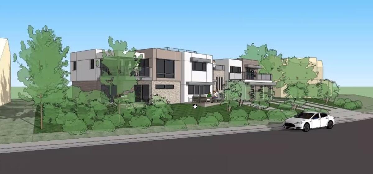 A rendering depicts a remodel at 8433 Prestwick Drive that was approved by the La Jolla Shores Permit Review Committee.