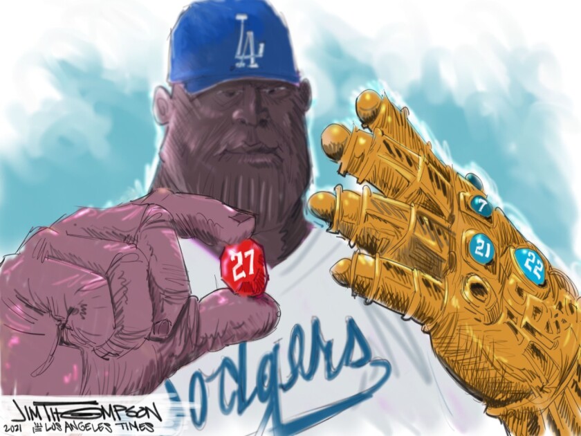 Dodgers cartoon.
