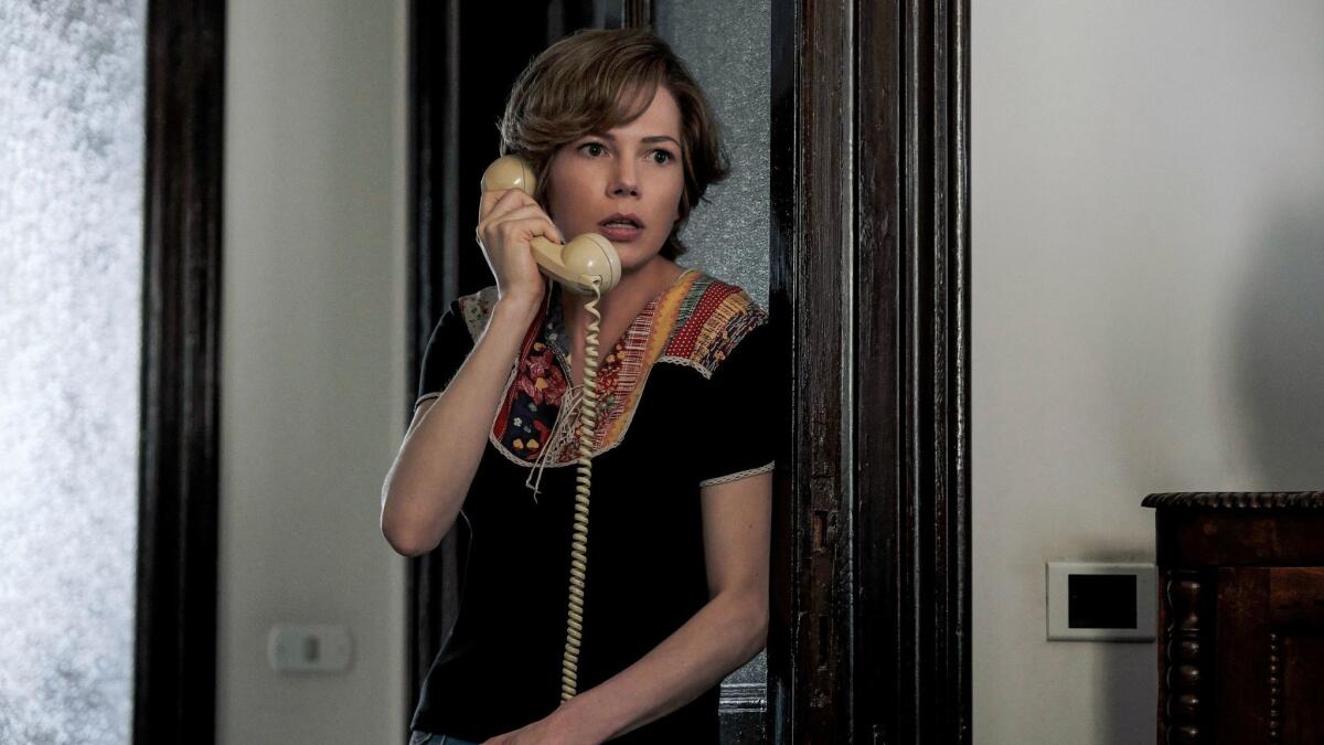 Michelle Williams in a scene from "All the Money in the World."