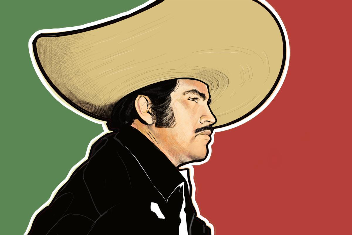 A portrait of Vicente Fernandez