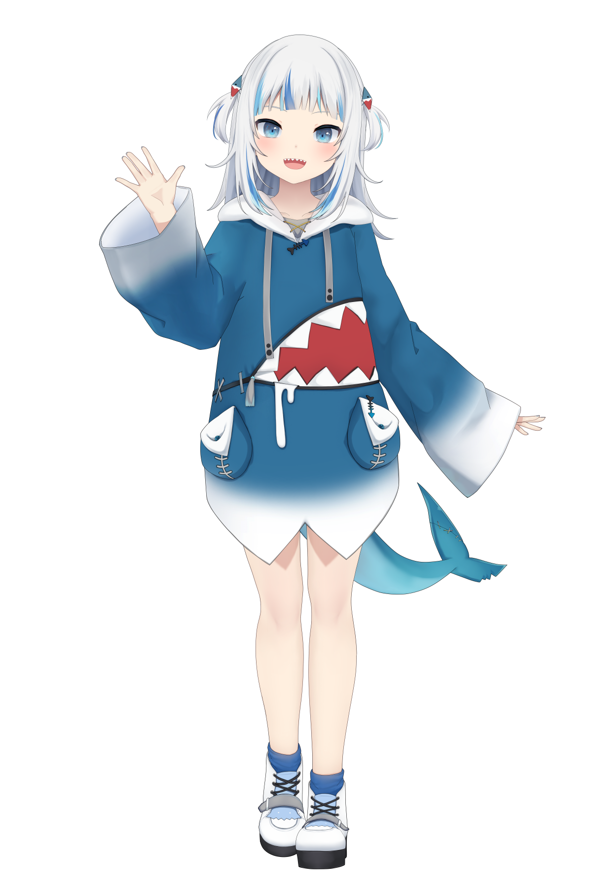 Gawr Gura is a virtual YouTuber, or VTuber, that will be a part of a promotion during Friday's game at Dodger Stadium.