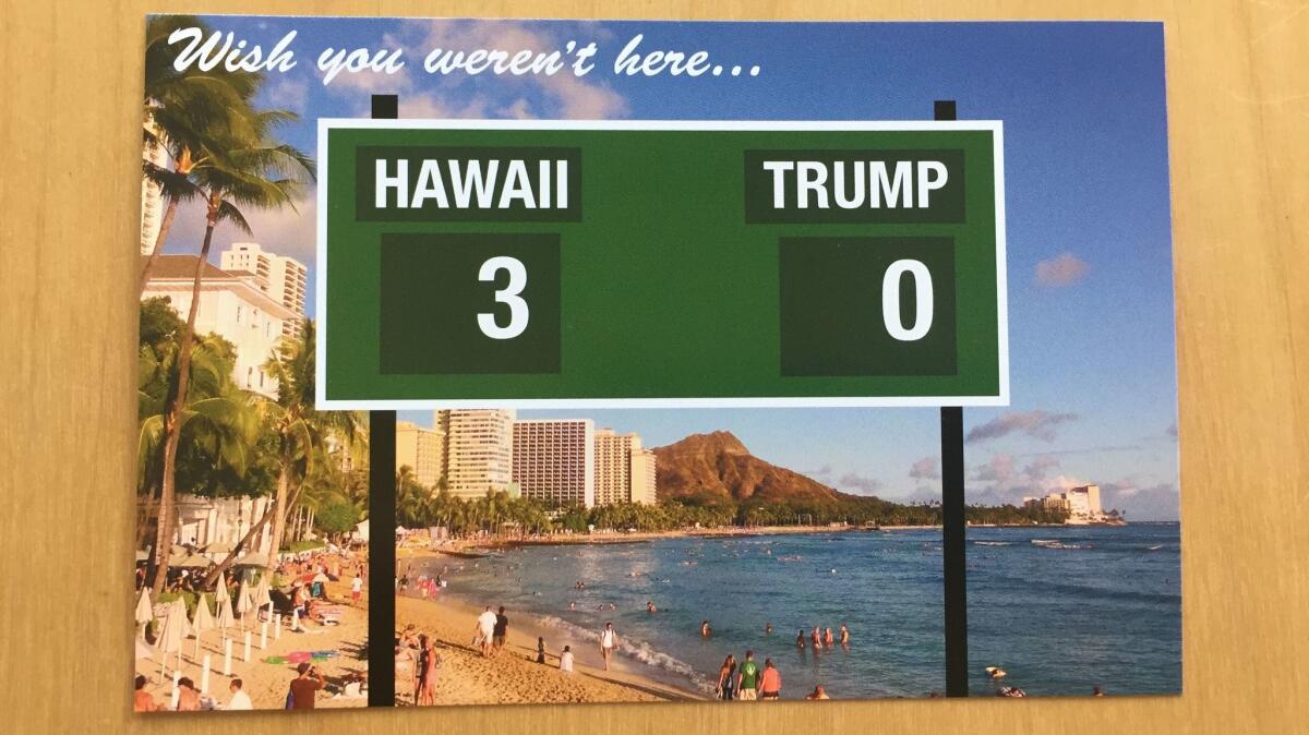 President Trump arrives in Honolulu on Friday.