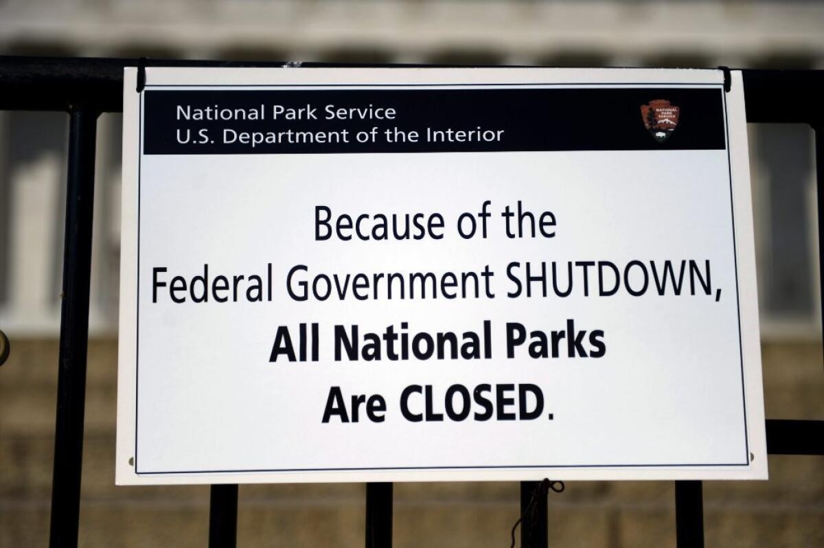 The government shutdown not only has closed national parks, it could prevent the Navy-Air Force game from being played.