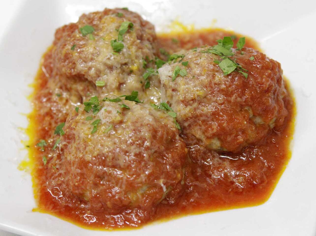 Meatballs in a pomodoro sauce is a good option for starters.