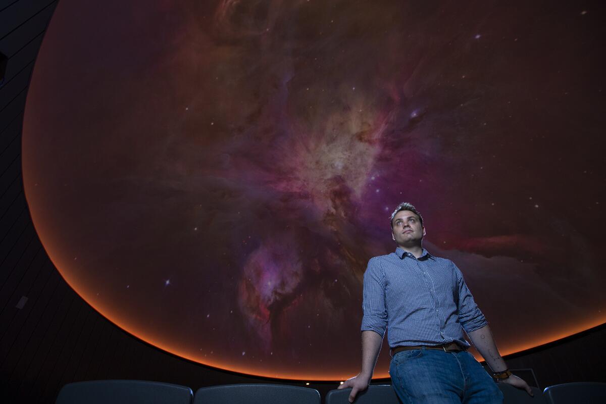 Orange Coast College's planetarium director Scott Mitchell.