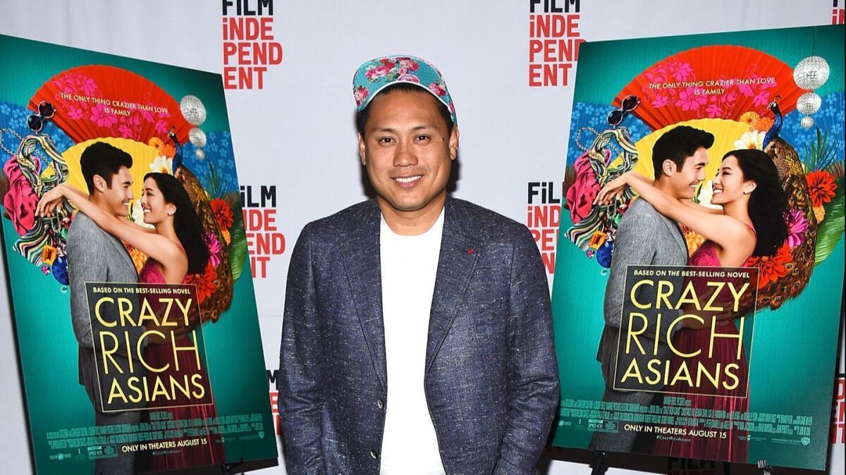 Jon M. Chu attends a special screening of "Crazy Rich Asians" at The WGA Theater in Beverly Hills on Aug. 13.
