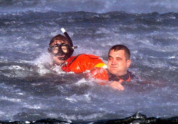 Coast Guard 'Wet Drills' training: Simulated rescue