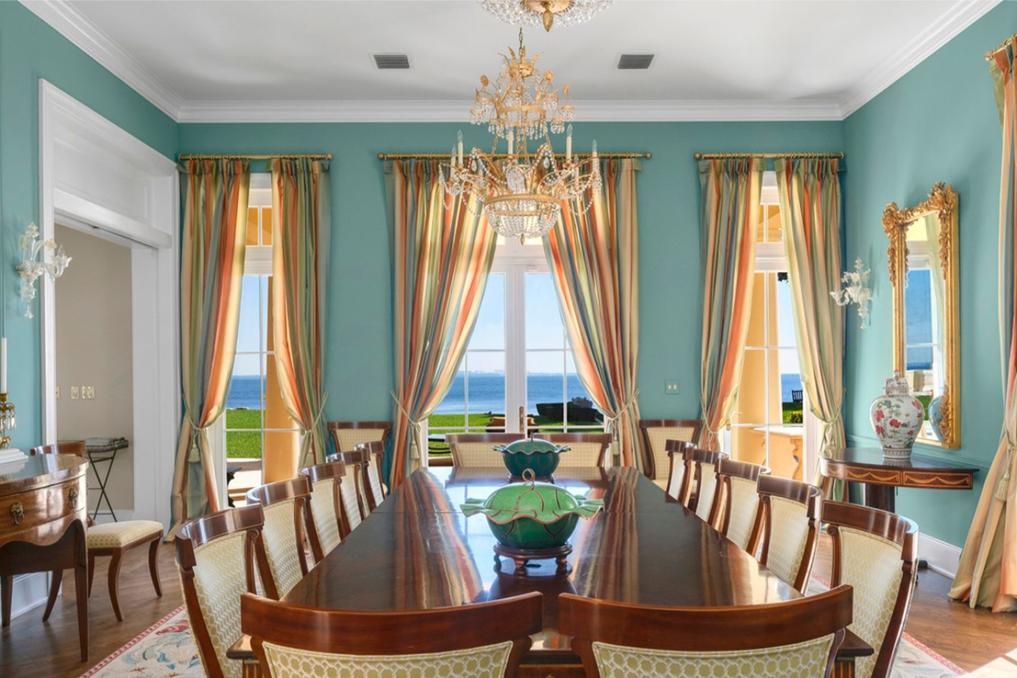 The dining room.