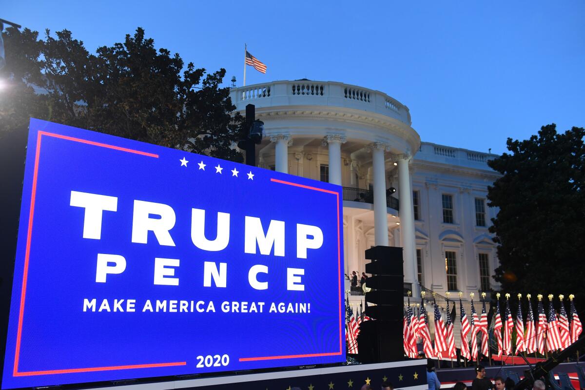 President Trump broke ethical norms by holding the final night of the Republican National Convention at the White House.