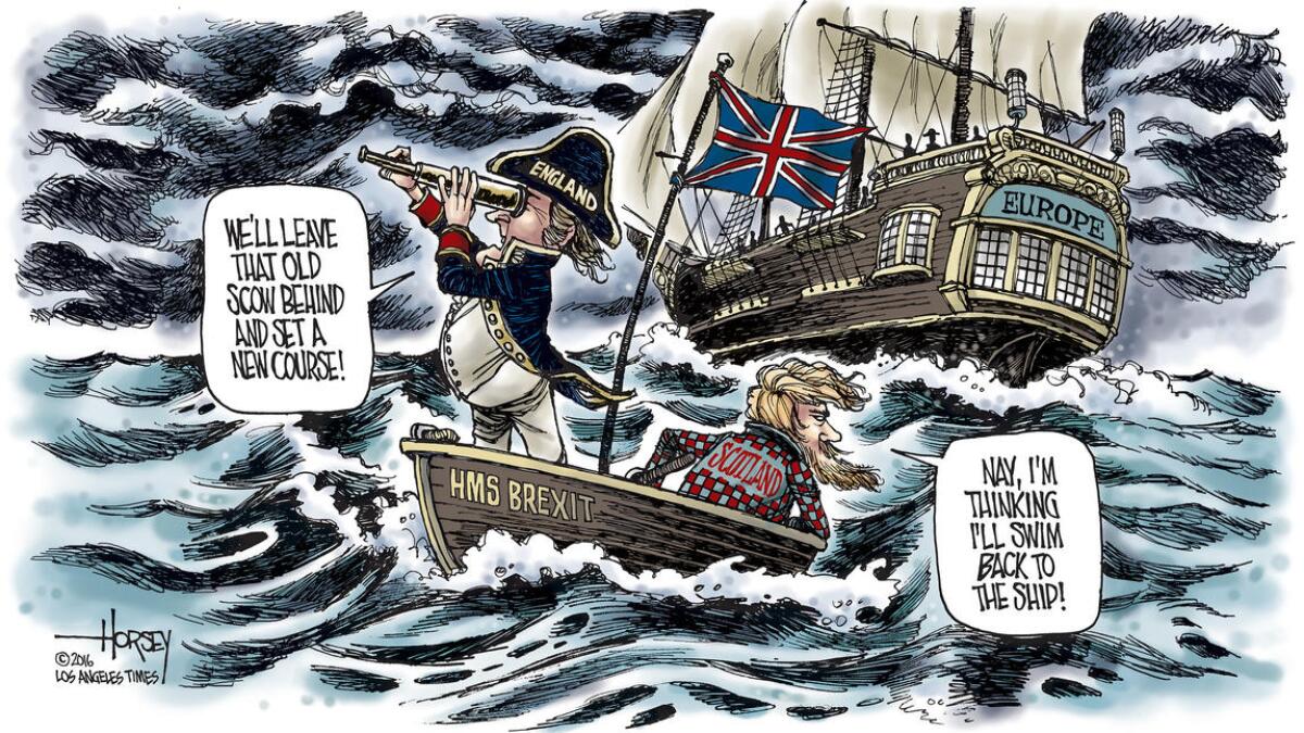 "Brexit" takes Britain into uncharted, stormy seas.