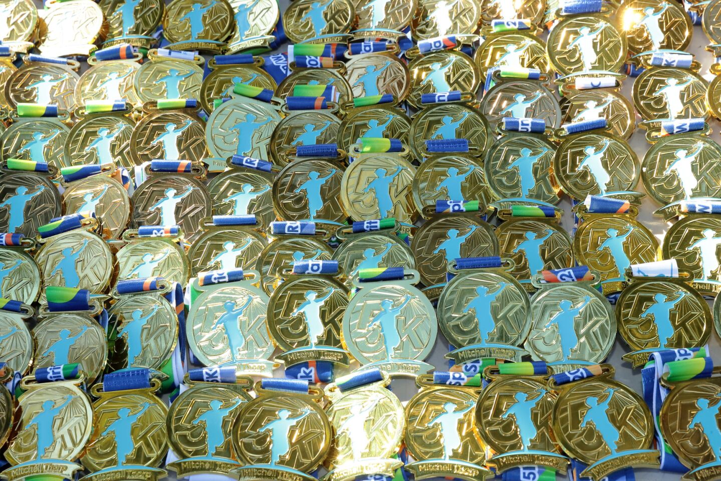 Medals for the race participants